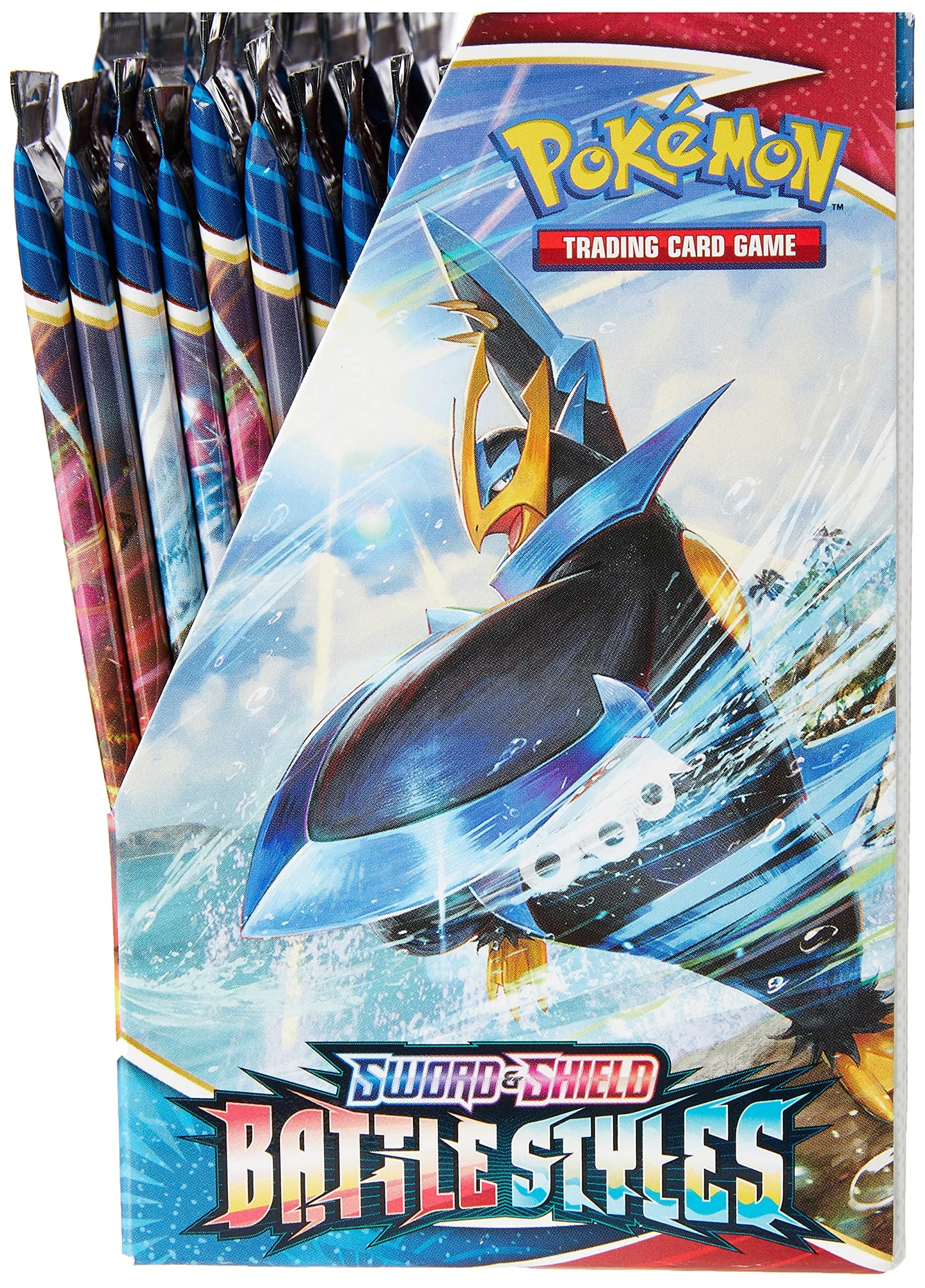 Pokemon TCG Sword & Shield Battle Styles Booster Box - 4 Booster Display, Multi, Model 176-81818, Paper Card Material