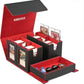 Kabinka Card Deck Box for MTG Commander, Holds 400+ Double-Sleeved Cards, 5 IN 1 Detachable Card Case with Dice Tray, Fits Magic/TCG Cards, 4 Magnetic Card Holders & Dividers (Colorful)