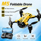 ZNLYRION  Mini Full Protective Drone YL3PK With 2.4 Inch Screen Remote Dual Camera Optical Flow Hover 2 Batteries Indoor RC Quadcopter