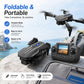 ZNLYRION RC Drone with HD Dual Camera 2.4Ghz  Altitude Hold Path Planning Flight 3-Speed Adjustable Foldable Drone Toy