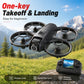 ZNLYRION  Mini Full Protective Drone YL3PK With 2.4 Inch Screen Remote Dual Camera Optical Flow Hover 2 Batteries Indoor RC Quadcopter