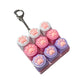 Keyboard Fidget Toys LED Crystal Keycap Keychain Stress Relief Fingertip Gadget Decompression Toys Clicker Fidget Toy