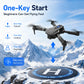 ZNLYRION RC Drone with HD Dual Camera 2.4Ghz  Altitude Hold Path Planning Flight 3-Speed Adjustable Foldable Drone Toy