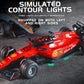 Hotfree 1/64 Mini RC F1 Racing Car, Pocket Size 2.4GHz Portable Drift Car with Remote & App Control, USB Rechargeable Formula Ra