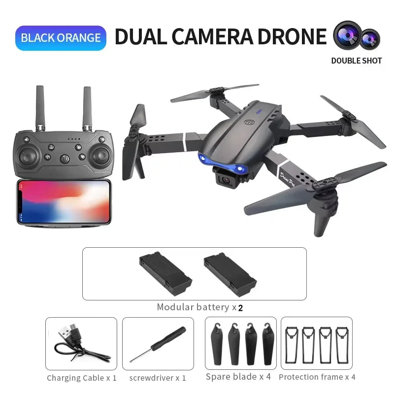 ZNLYRION FPV Drone Dual Camera Optical Flow Hover Foldable RC Quadcopter APP Path Flight Beginner Drone Toy