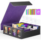 Card Storage Box, Holds 2400+ Single Sleeved Cards, Includes 4 Card Stoppers and 24 Card Dividers, Suitable for TCG Trading Card