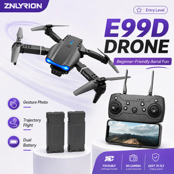 ZNLYRION FPV Drone Dual Camera Optical Flow Hover Foldable RC Quadcopter APP Path Flight Beginner Drone Toy