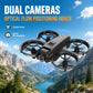 ZNLYRION  Mini Full Protective Drone YL3PK With 2.4 Inch Screen Remote Dual Camera Optical Flow Hover 2 Batteries Indoor RC Quadcopter