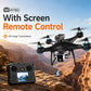 ZNLYRION Brushless Drone KY102 With Screen Remote 360 Obstacle Avoidance HD Dual Camera Optical Flow Hover Color LED Light RC Aerial Quadcopter