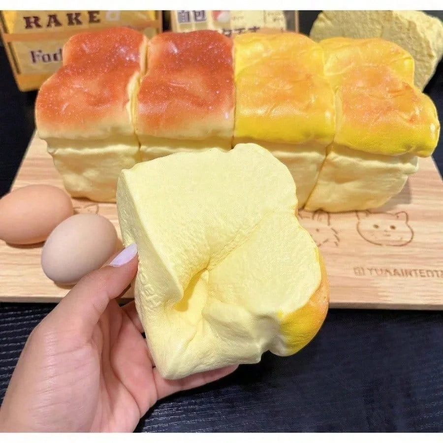 Ultimate Stress Relief Squeeze Toy, Super Soft Slow Rise Bread with Realistic Texture, Satisfying Squishy Toy for Adult Anxiety