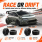 ZNLYRION RC Drift Car SG718 1: 24 Scale 4WD With Replaceable Racing Drift Tires LED Headlights Taillight Sport Rear Wing Remote Control Racing Vehicle Toy