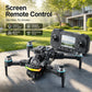 ZNLYRION S160 Foldable Brushless Drone with Screen Remote 360° Obstacle Avoidance EIS Dual Camera Optical Flow Positioning RGB LED Light RC Quadcopter