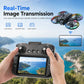 ZNLYRION Mini Drone K200MAX Full Protected  With LCD Screen Remote 180 Electric Adjustable Camera Brushless Motor Optical Flow Hover RGB Colorful Light RC Quadcopter