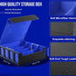 Card Storage Box, Holds 2400+ Single Sleeved Cards, Includes 4 Card Stoppers and 24 Card Dividers, Suitable for TCG Trading Card