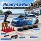 ZNLYRION RC Drift Car SG718 1: 24 Scale 4WD With Replaceable Racing Drift Tires LED Headlights Taillight Sport Rear Wing Remote Control Racing Vehicle Toy