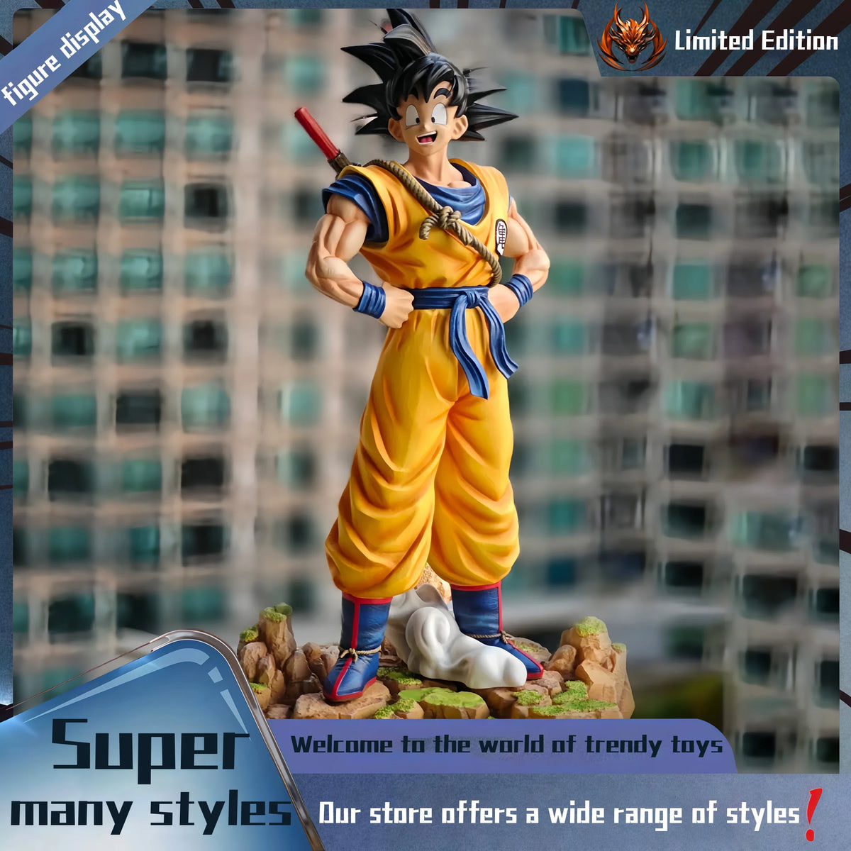 Dreamy Wukong Peripheral figurine model table decoration, birthday gift, trendy toy scene decoration, car decoration