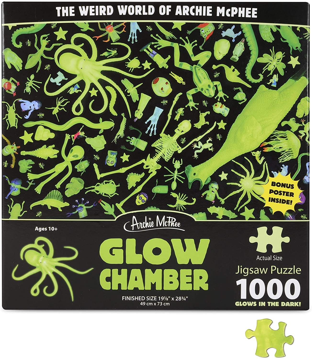 Archie McPhee Glow Chamber Puzzle - Multi-colored Cardboard, One Size, Model 12925