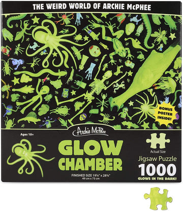 Archie McPhee Glow Chamber Puzzle - Multi-colored Cardboard, One Size, Model 12925