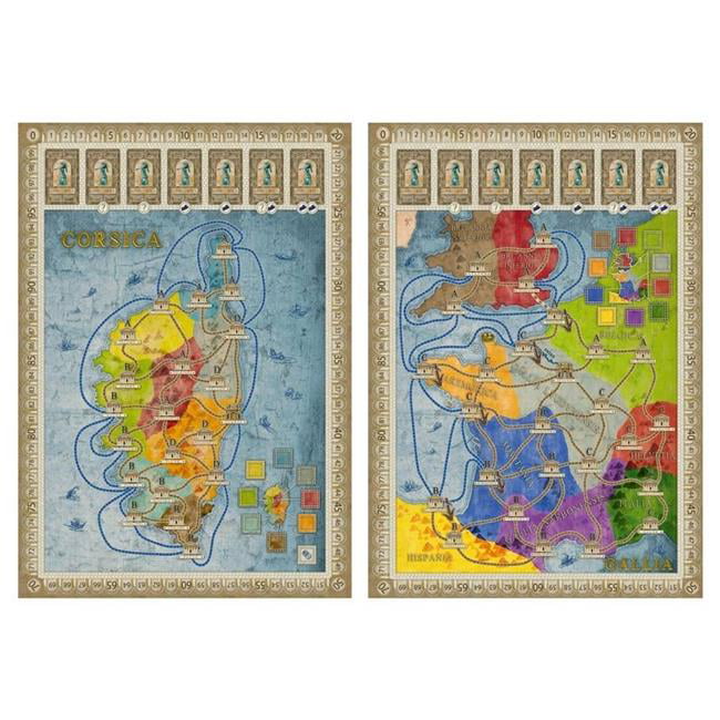 Rio Grande Games Concordia: Gallia & Corsica Board Game, Medium, Multicolor, Plastic, Model RIO541