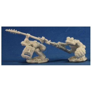 Reaper Rem77268 Bones Squogs Warriors Miniature - 2 Count