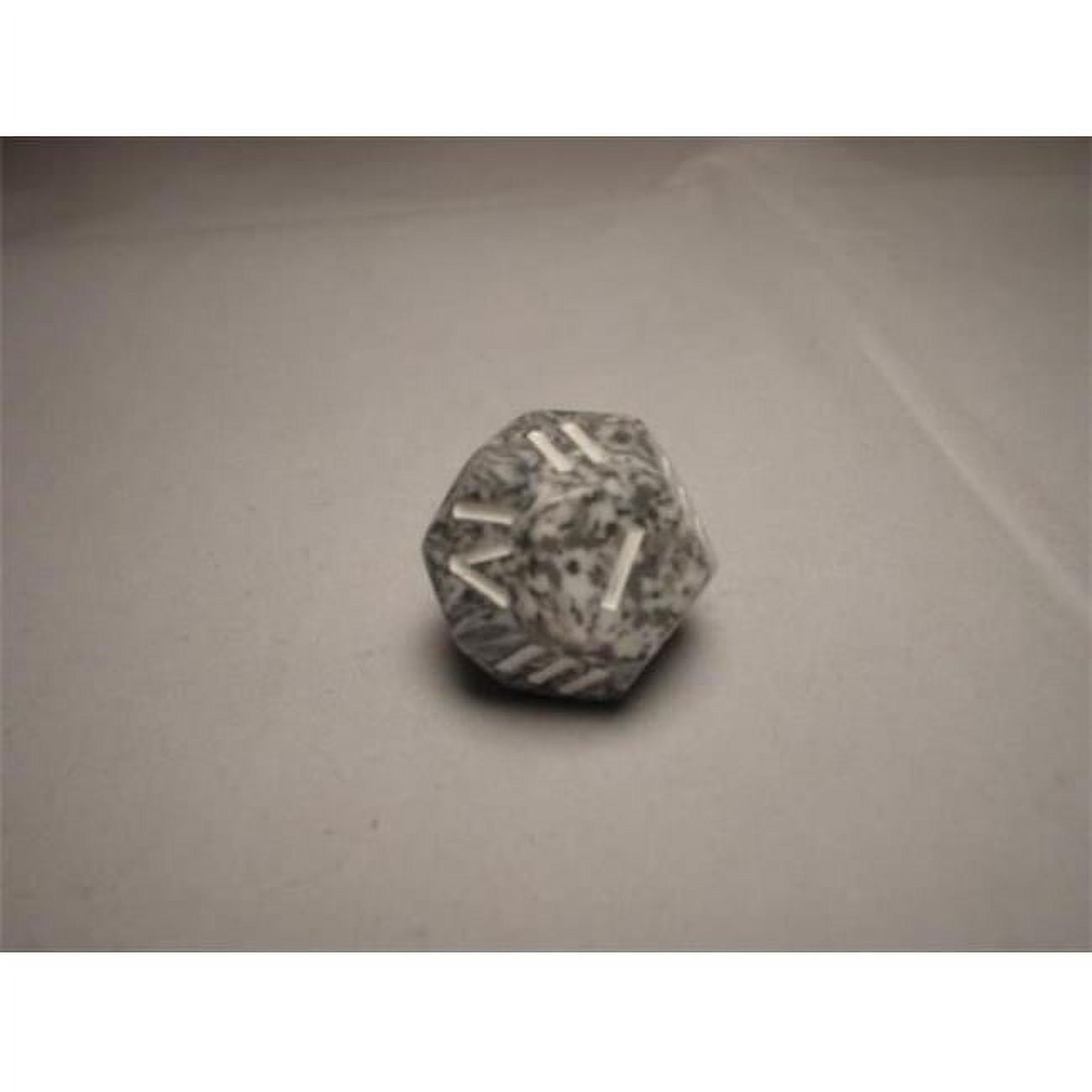 Chessex Chxxs1430 D4 Speckled Roman Numerals Dice  Granite