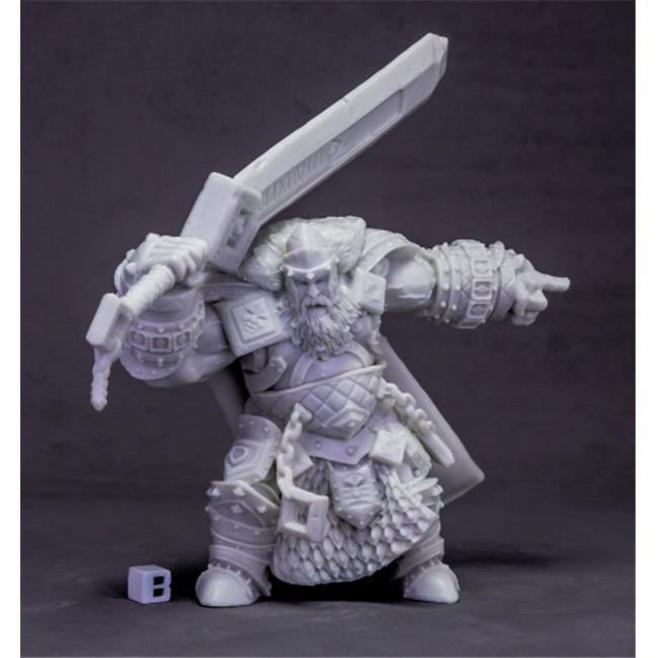 Reaper Miniatures Rem77614 Bones Dark Heaven - Skorg Ironskull  Fire Giant King W3 Huge