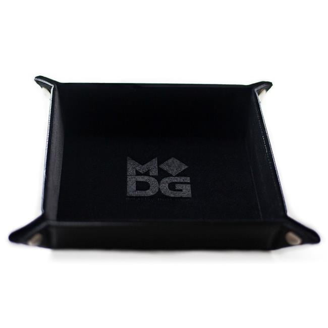 Metallic Dice Games Lic533 10 X 10 In  Velvet Folding Dice Tray  Black