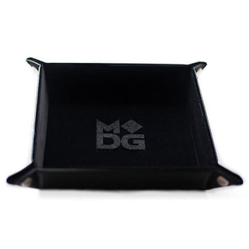Metallic Dice Games Lic533 10 X 10 In  Velvet Folding Dice Tray  Black