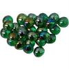 Chessex Manufacturing Chx01175 Glassstonestube - Crystal Green Iridized  Board Gaming Stone - 40 Piece