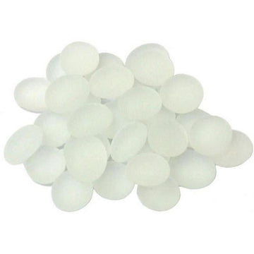 Glassstonestube - Crystal Clear Frosted&#44 Board Gaming Stone - 40 Piece