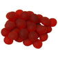 Chessex Manufacturing Chx01184 Glassstonestube - Crystal Red Frosted  Board Gaming Stone - 40 Piece