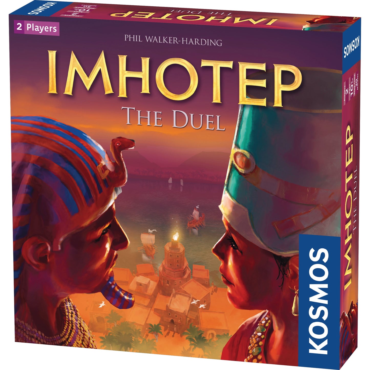 Imhotep: The Duel - A Kosmos Game From Thames & Kosmos | 2-Player Version Of Spiel Des Jahres-Nominated Imhotep, Builder Of Egypt Board Game