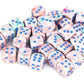 Chessex Manufacturing Chx27944 12 Mm D6 Cube Festive Dice - Pop-Art & Blue&#44 36 Piece
