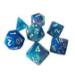Chessex Manufacturing Chx27546 Festive Waterlily & White Dice - Set Of 7