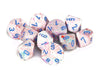 Chessex Manufacturing Chx27344 D10 Clamshell Festive Pop-Art & Blue Dice - 10 Piece