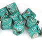 Chessex Manufacturing Chx27203 D10 Clamshell Marble Oxi-Copper & White Dice - 10 Piece