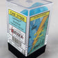Chessex Manufacturing Chx27566 Gnd Luminary Sky & Silver Dice - Set Of 7