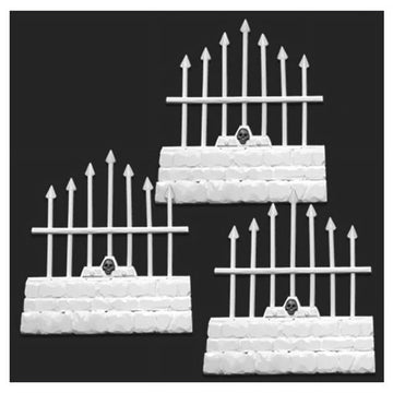 Bones - Graveyard Short Fences Miniatures - Set Of 3