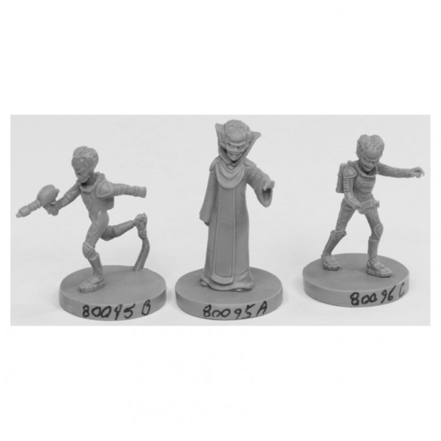 212 Main Bones Alien Overlords Miniatures Set, Black - Pack Of 3