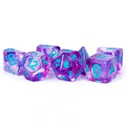 Metallic Dice games LIc702 Unicorn Infusion Dice  Violet - Set of 7
