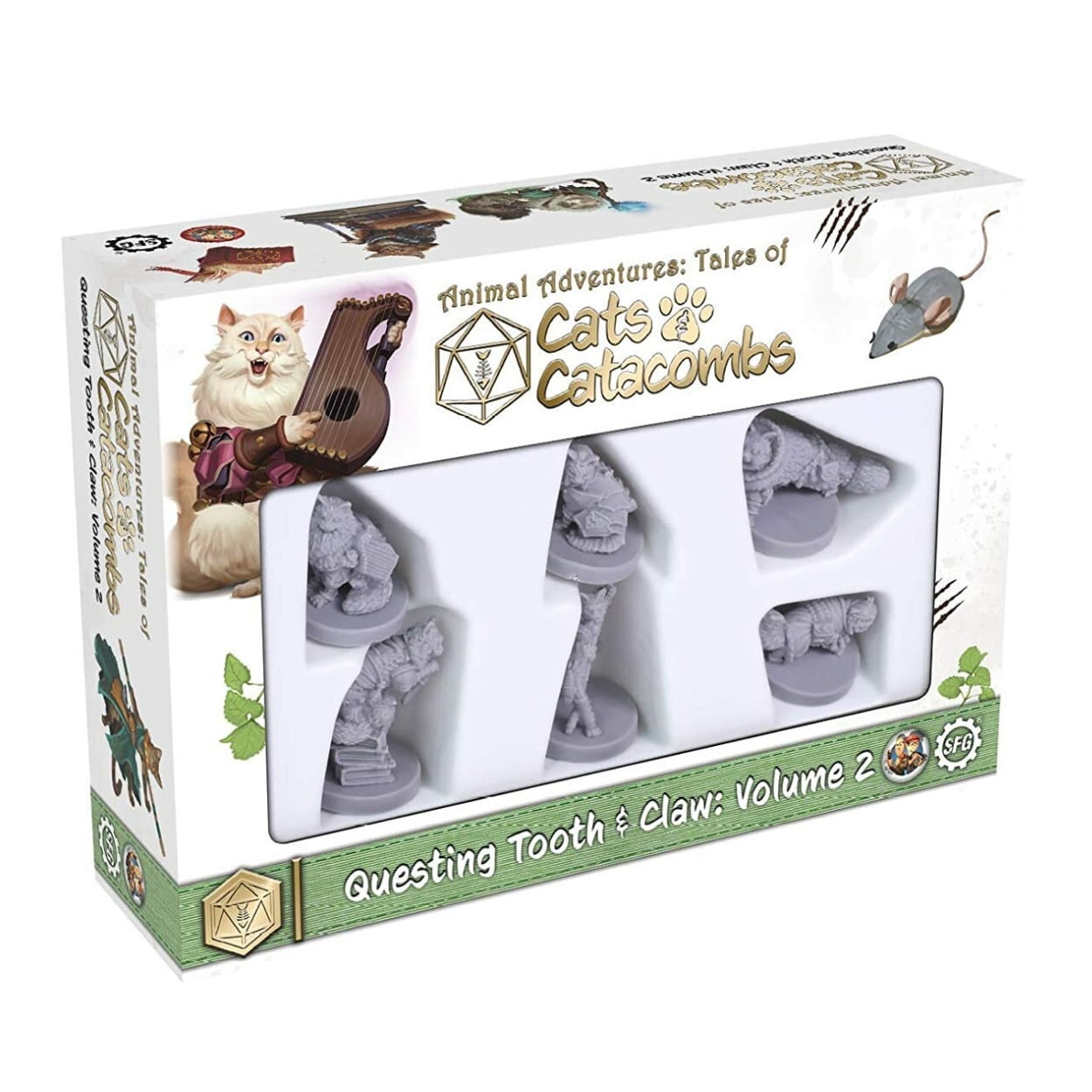 Steamforged Games Steaacc-002 D&D Cats & Catacombs Tooth & Claw 2 Adventures Game