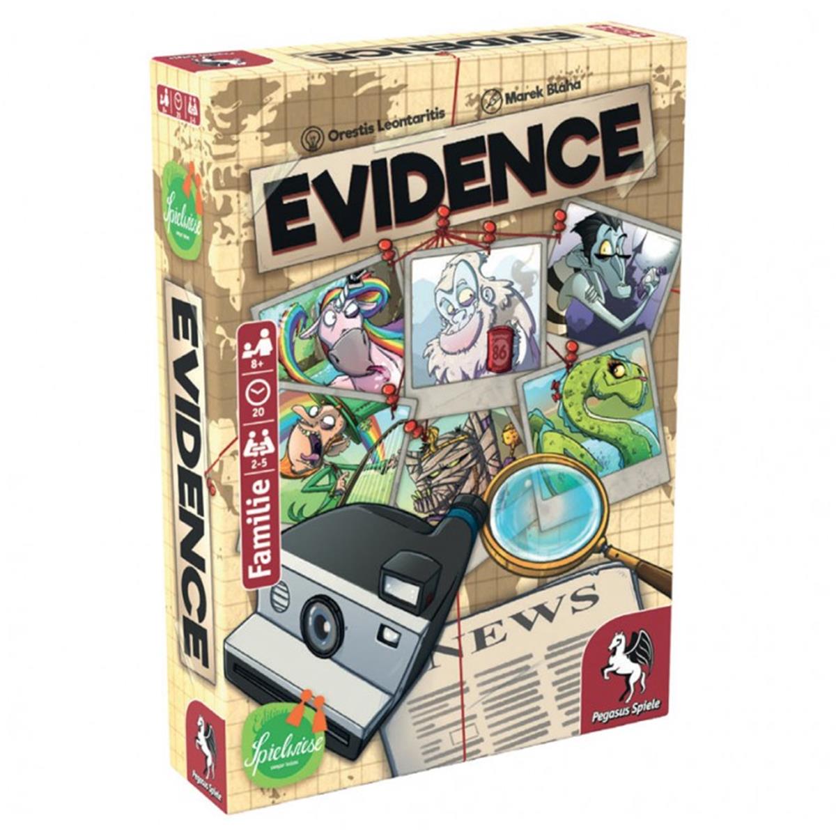 Pegasus Spiele Pes18333G Evidence Board Game