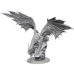 Wizkids Wzk90192 Pathfinder Battles Deep Cuts Unpainted Silver Dragon W125 Miniature