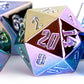 Metallic Dice Games Lic031 Metal Rainbow Aegis Dice - Set Of 7