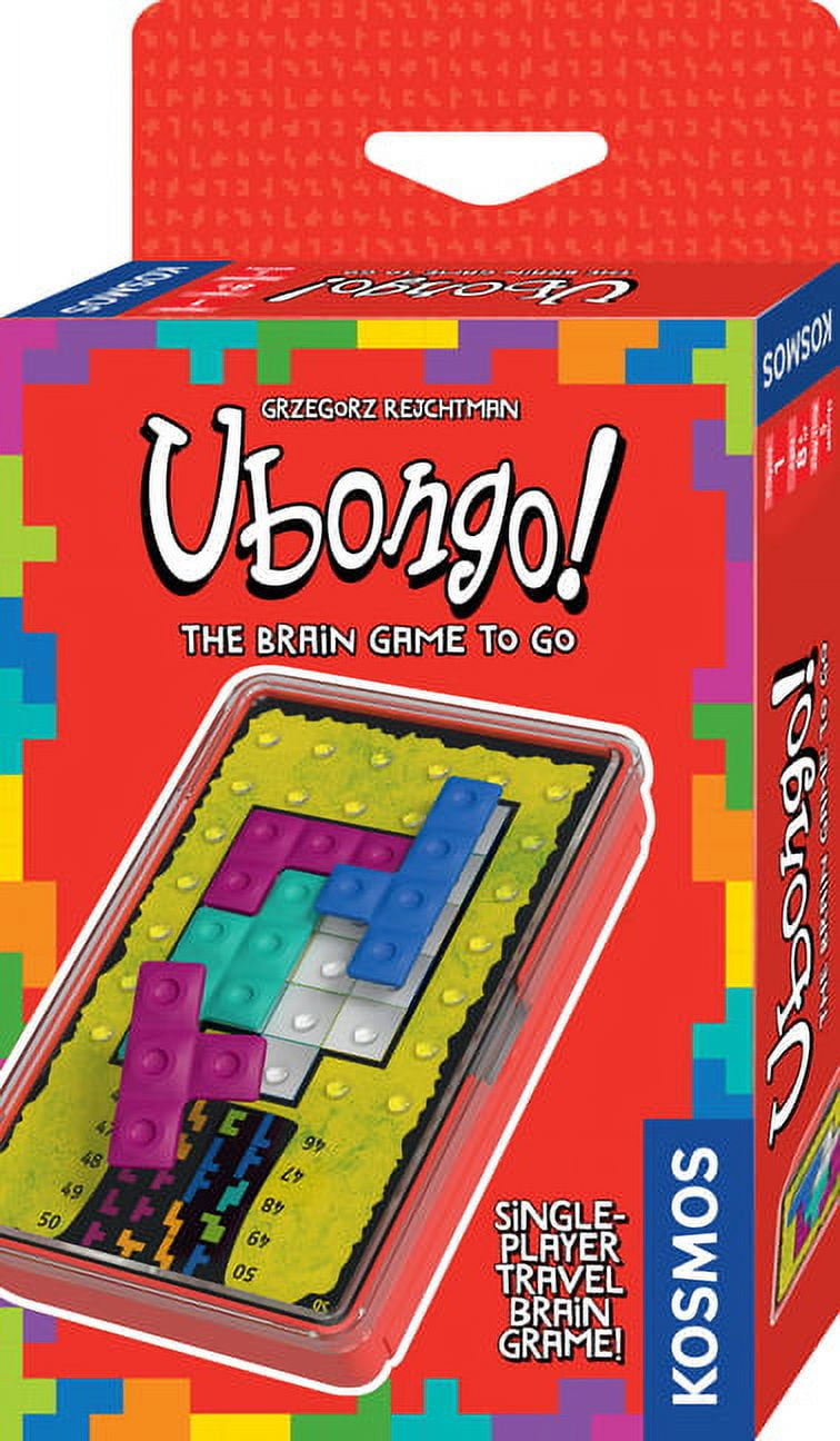 Ubongo The Brain Game To Go | Thames & Kosmos | Fast-Paced, Addictive, And Easy-To-Learn | Convenient Self Contained Carrying Case | Solo Geometric Puzzle Game | For Ages 8 And Up