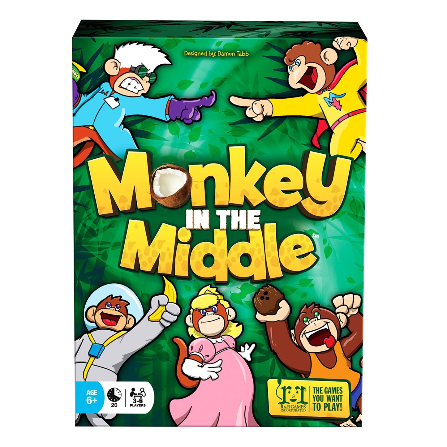 R & R Games Rrg929 Monkey In The Middle Board Game