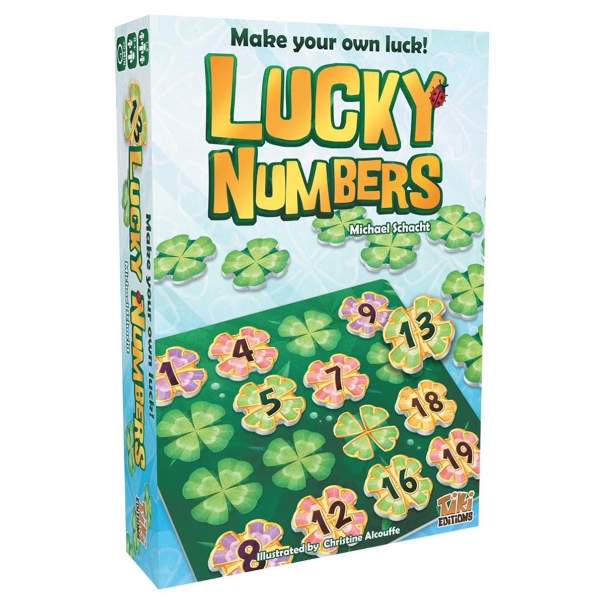 Tiki Editions Lucky Numbers Game - Ascending Order Challenge, Cardboard, 1-4 Players, 20 min, Ages 8+ - Model TIKILNEN1
