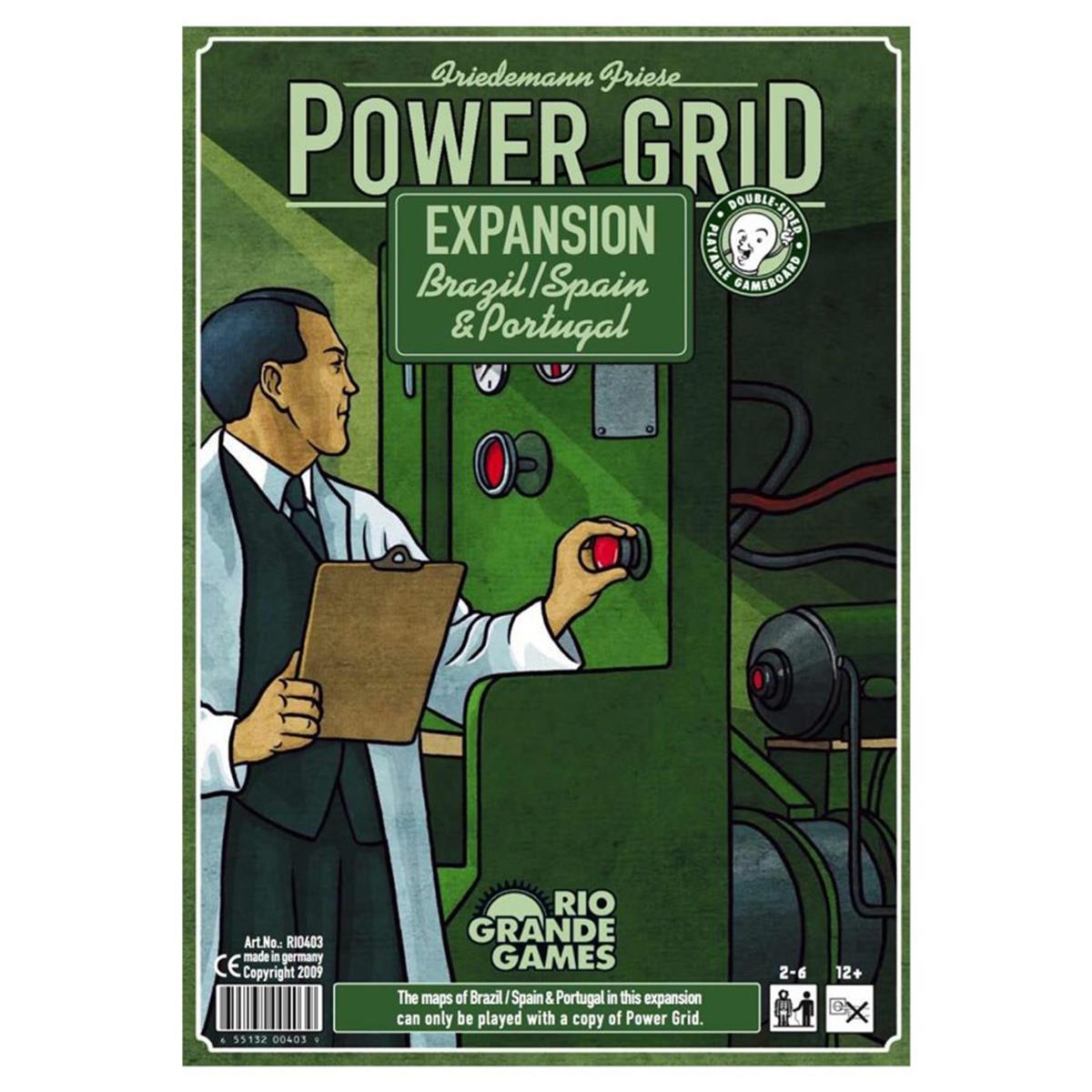 Rio Grande Games Rio597 Power Grid Brazil Spain & Portugal Board Game