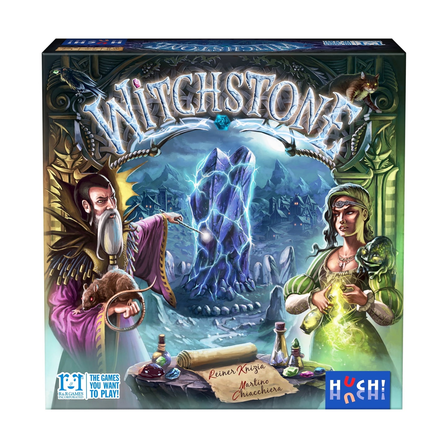 HUCH! R&R Games Witchstone - Strategy Board Game for Kids & Teens, Cardboard, Multi, Model 881397, Ideal for Family Night
