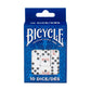 Bicycle JKR130011941 D6 OP Bicycle White & Black Dice Bags - 10 Piece